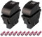 Gebildet 2pcs Interruptor Universal de 5pin para Ventanilla Eléctrica para Automóvil Momentáneo Botón de Interruptor de Elevación de Vidrio para Ventanilla Eléctrica para Automóvil DC12V 24V/20A