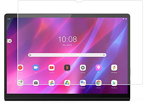 Voikoli Film de protection d'écran en verre trempé pour tablette Lenovo Yoga Tab 13 2021, dureté 9H, résistant aux rayures et aux éclats Transparent