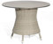 Sonnenpartner Gartentisch Base rund Ø 134 cm Polyrattan Stone-Grey Tischsystem Tischplatte Compact HPL Vintageoptik 80050567