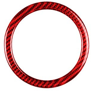 amucna Decorazione Auto Anello Volante Trim Cerchio Sterzo Emblema Logo Anello Deco Adesivo Misura per Mini Cooper R55 R56 07-13