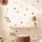 Alwayspon Wandaufkleber mit Herzen, Boho-Kunst, zum Abziehen und Aufkleben, für Wohnzimmer, Kinderzimmer, Schlafzimmer, 36 Stück