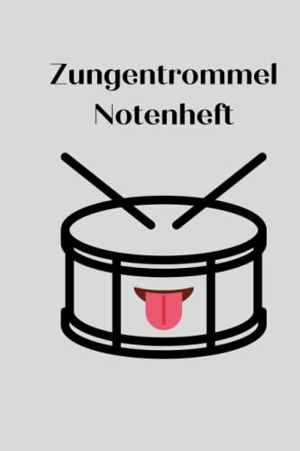 Zungentrommel Notenheft: Notenbuch zum Notieren von 60 verschiedenen Liedern - ca. DINA A5 - mit blanko Notenliniensystem