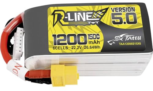 Tattu R-Line 5.0 1200mAh 22,2V 150C 6S1P XT60 Akku
