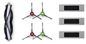 ECOVACS Kit de Remplacement pour DEEBOT T9/T9+, Famille T8 et Famille N10/N8/N8 Pro, 1*Brosse Principale, 4*brosses latérales, 3*filtres à poussière Fine antibactériens, Accessoires d'origine
