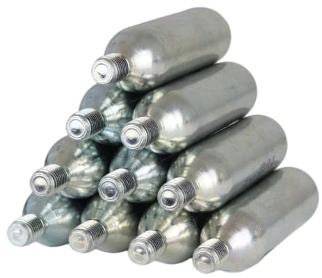 Lot de 10 capsules d'argon de protection du vin - 6,5 g - Avec filetage 3/8 - Longueur : 8,85 cm