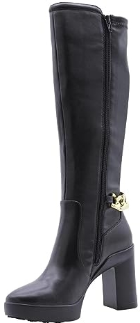 Liu Jo Stivali in Pelle Alti c/Catena Now 38 Nero 22222, 36