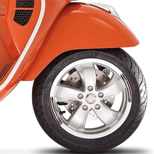 Reflektierende Felgenaufkleber Für Vespa PIAGGIO GTS GTV LXV LT PX 125 150 300ie Sprint 3D Gel Motorrad Radnaben Aufkleber Decals Reflektierendes Felgenband