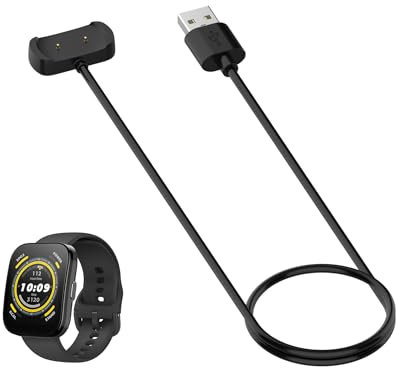 NUCNOK Caricatore per Amazfit bip 5 Caricabatterie,100cm USB Cavo di Ricarica