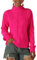 Pull Tricoté À Col Roulé pour Femme, Pull en Tricot Torsadé À Manches Longues De Couleur Fluorescente pour Femme, Pull Tricoté Épais Et Chaud, Pull d'hiver pour Femme, Rose Fluo, M