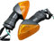 Yecnecty 1 Paar gelbe Linse vorne hinten Motorrad Blinker-Kontrollleuchte für Kawasaki KLE 500 650 Versys Z1000 Z750S Ninja 650R ZX-6R 600 636