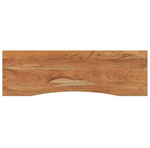 vidaXL Schreibtischplatte, Tischplatte Arbeitsplatte Rechteckig, Platte für Schreibtisch Esstisch, Holzplatte Bürotischplatte, 140x50x2,5cm Massivholz Akazie