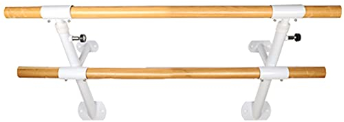 Doppelte Dehnstangen, an der Wand montierte Ballettstange, verstellbare Ballettstangenstangen für Zuhause, Schule, Fitnessstudio, Ballett, Tanz, Dehnstange (A 150 cm)