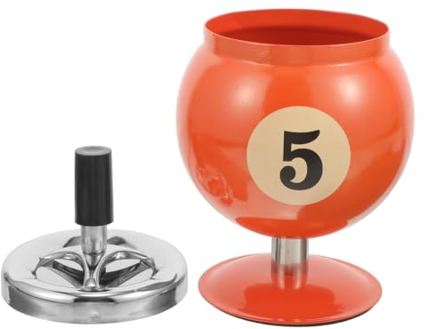 MAGICLULU Billard Aschenbecher Tischaschenbecher Für Den Innenbereich Billardkugel Winddichter Aschenbecher Neuheit Runder Aschenbecher -aschenbecher Reisen Modellieren Rauchbecher