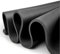 Yogamatte Pilatesmatte Gymnastikmatte Fitnessmatte mit Tragegurt, phthalatfrei, SGS-zertifiziert, NBR - 205x130x1,5cm, Dicke - verschiedene Größen (Schwarz, 205x130x1,5cm)