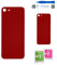 Globalstock Vitre arrière de Cache Batterie Remplacement - Coque Cache Batterie Compatible pour iphone Noir/Blanc/Or/Bleu/Rouge + adhésif et Kit Outils (Rouge, 8)