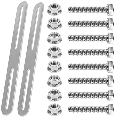 Fiotha Kit de Support Boite Aux Lettres, 280 x 24 mm Support pour Boîte au Lettre, Kit de Montage pour Boîtes aux Lettres de Clôture, pour Fixer des Boîtes aux Lettres sur des Portails Ou des Clôtures