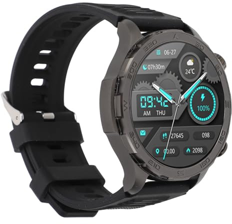 YUYTE Smartwatch mit kabellosem Anruf & HD-Touchscreen (1,53 Zoll), IP67 wasserdicht, 24/7 Fitness-Tracking (Schritte, Kalorien, KM), 10+ Sportmodi, kompatibel mit und