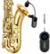 FullyCare UHF Kabelloses Instrumenten-Mikrofon: Saxophon-Mikrofon, kabelloser Empfänger und Sender, 48,8 m Reichweite, Plug-and-Play, ideal für Trompeten, Klarinetten, Cello