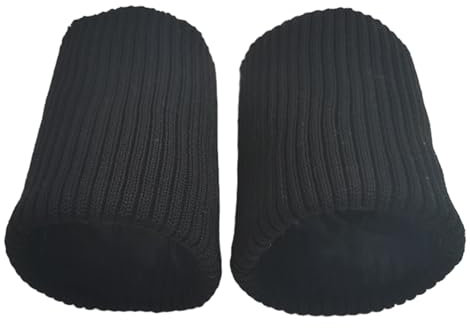Maxtonser Decorative Wrist Cuffs for Woman Elastic Ribbed Ruffle Cuffs Decorate Shirt Cuffs Winter Coat Jackets Sewing Accessories Black S