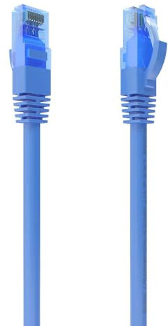 AISENS - A135-0804 - Cable de Red Latiguillo RJ45 Cat.6 UTP Awg26 CCA, Azul, 5.0M