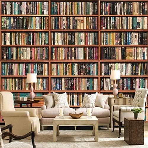 Nordische 3D-Tapeten für TV-Hintergrund, Wand, Bücherregal, Arbeitszimmer, Wohnzimmer, Schlafzimmer, dekorative Wandfolie, Wandverkleidung, Kleister der Wand, 400 x 280 cm