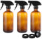 ASelected 3Pcs Glass Cleaning Spray Bottle 500Ml Amber Glass Spray Bottle Reusable Spray Bottle Hair Garden Cleaning Adjustable Trigger Sprayer Spray Stream Settings