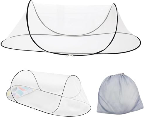 Neues schnell Faltbares Moskitonetz,Ultraleichtes Pop-Up-Moskitonetz,Faltbares Mückennetz,Tragbares Campingzelt für Bett, Reisen,Outdoor Campin Bequem, Schnell und Tragbar