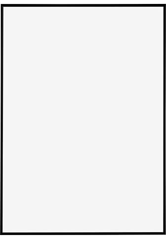 Dutch Frame Factory - Bilderrahmen 70x100 cm - Schwarz Matt - Bilderrhamen aus Kunststoff mit Antireflex Kunstglas - Fotorahmen 70x100 cm - Easy