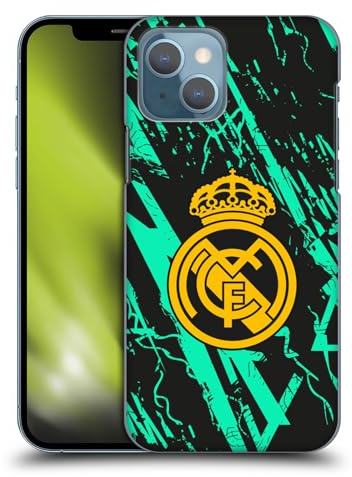 Head Case Designs Officially Licensed Real Madrid CF Green Gold Urban Hard Back Case Compatible With Apple iPhone 13