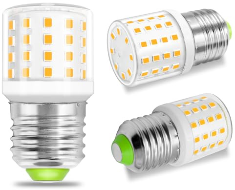 E27 LED Warmweiss 2700K 40 Watt Kleine Birne E27 Led 4W Edison 600LM | Energiesparlampe Maiskolben AC100-265V Mini Birne Kompakt für Wohnzimmer, Schlafzimmer Nicht Dimmbar, 3er Pack