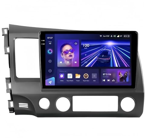 Radio Multimedia para Coche Honda para Civic 8 FK FN FD (2005-2012) Reproductor vídeo navegación estéreo GPS Android 10 GPS para Coche(2K 64G L)
