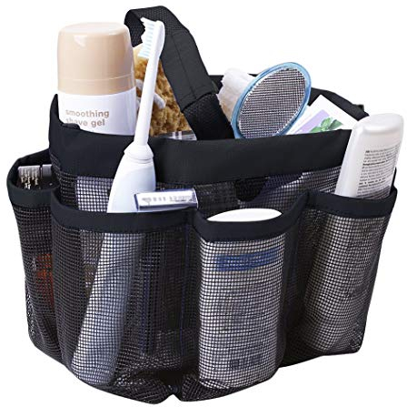 JIAHG Oxford Duschtasche Dusche Caddy 8 Mesh Taschen schnelltrocknend Waschtasche Netztasche Aufbewahrungstasche Organizer Hängetasche für Reisen und Badezimmer