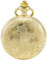 SEWOR Blumen Fall Shell Zifferblatt Japanisches Quarz-Uhrwerk Taschenuhr mit Fashion Double Kette (Metall & Leder) (Gold)