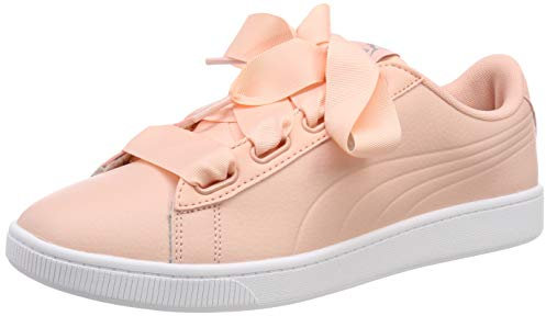 Puma Vikky v2 Ribbon Core, Scarpe da Ginnastica Basse Donna, Rosa (Peach Bud Silver White), 38.5 EU