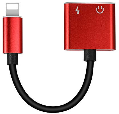 2 en 1 Double Jack Audio Adaptateur de Lightning Chargement câble répartiteur pour iPhone X 8 7 Plus Écouteurs Casque Audio Converter