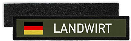 Copytec Patch Namensschild Landwirt Bauer Traktor Beruf Ackerbau Betrieb Vieh #30365
