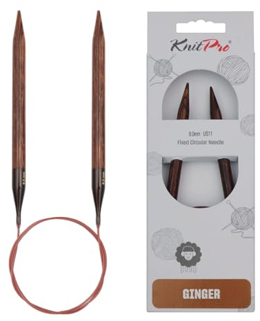 KnitPro Ginger Fixed Circular Needles 24 (60cm) | 8.00mm