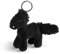 NICI Schlüsselanhänger Kuscheltier Pferd Black Cassis 10 cm – Plüschtier Pferde Kuscheltieranhänger mit Schlüsselring für Schlüsselband, Schlüsselbund, Schlüsselhalter & Schlüsselkette – 44891
