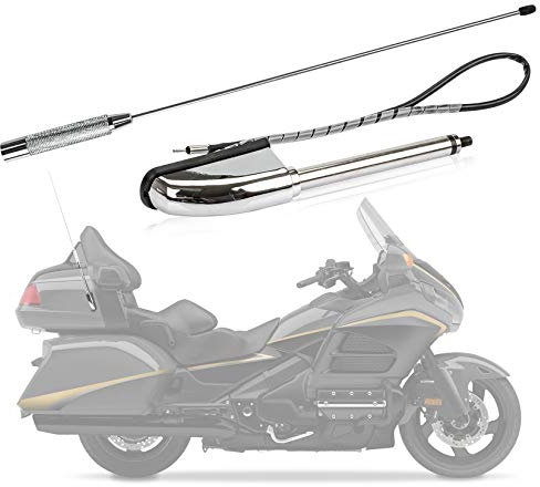 Kit D'antenne de Moto, PSLER FM / AM Réception Radio Aérienne pour Goldwing GL1800 GL1500 2001-2017
