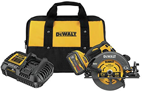 DEWALT FLEXVOLT 60V MAX* Circular Saw with Brake Kit, 7-1/4-Inch (DCS578X1)