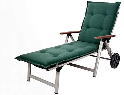 Kettler Polen KETTtex 2147 Auflage Rollliegen Florence dunkelgrün Sitzpolster 190x60x8 cm (ohne Liege)