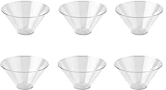 SCHÖNHUBER FRANCHI: Set 30 Ciotoline coppette Monouso in Plastica Trasparente Ideali per Buffet, Feste e Catering Hotel Pasticcerie Resistenti e Eleganti- diametro 10.8 cm h 5 cm