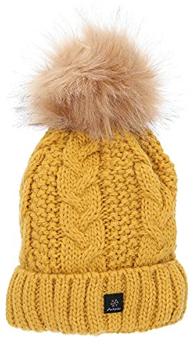 Antonio Damen Strick Mütze Beanie W23/24 Yellow