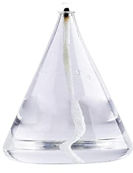 Baoblaze 2 X Mundgeblasenes Glas Ölbrennlampe Heimdekoration Geschenkkegel