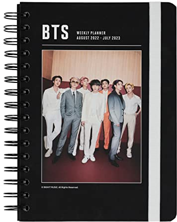 Grupo Erik BTS Schulplaner 2022 bis 2023, Kalender für die Schule, Hausaufgabenheft, Wochenplaner 12 Monate, BTS Fanartikel, A5