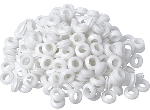 Bestgle 100 Pezzi Passacavi in Gomma, Passacavo in Gomma Set di Tappi Fori, Distanziatore Circolare Isolante Elettrico Kit di Assortimento di Guarnizioni Passacavi per Firewall Cavi