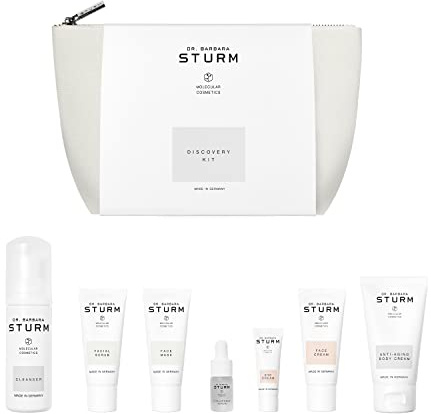 Discovery Kit by Dr. Barbara Sturm for Women - 8 Pc 1.69oz Cleanser, 0.67oz Facial Scrub, 0.67oz Face Mask, 0.1oz Hyaluronic Serum
