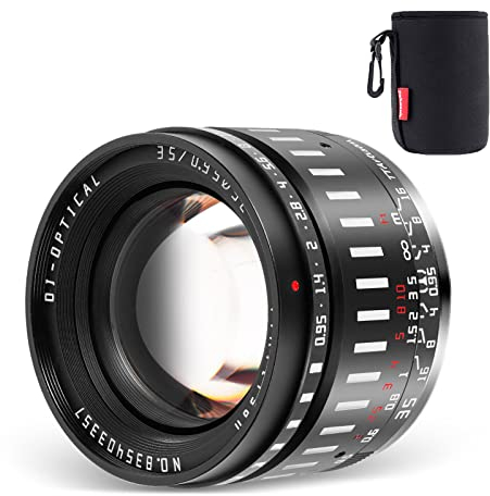 TTArtisan 35mm F0.95 manuelles Objektiv mit großer Blende, kompatibel mit Fuji X-Mount-Kameras X-A7 X-M1 X-M2 X-E4 X-T1 X-T10 X-T2 X-T20 X-T3 X- T4 X-T100 X-T200 X-T30 X-Pro1 X-Pro2 X-Pro3 X-E1
