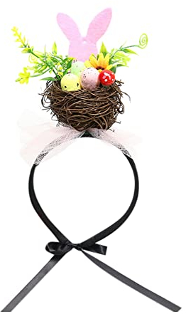 Hasen Stirnband, Kaninchen Haarband, Osterhasen Ohren Stirnband Ostereier Stirnband für Ohren Kostüm Halloween Karneval Kostüm Ostern Deko