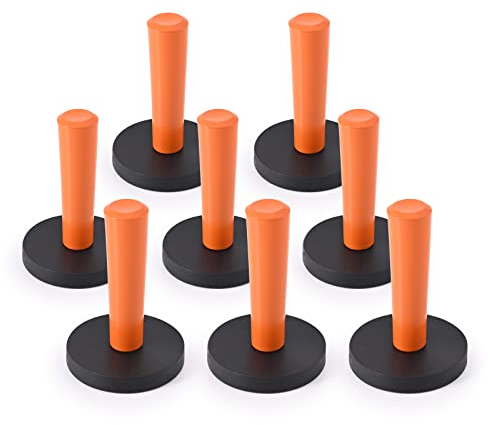 EHDIS 8 Stück Auto Montagemagnet Verpackungs Gripper Magnethalter, Folierungs Werkzeug für Car Wrapping, Auto Folierung, Orange